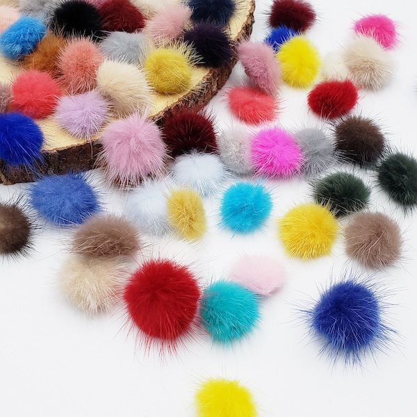 Mink Pom Poms-Mink PomPom-Mini Pom Pom-Mini pompoms-Mini Poms-Fur Pom Pom-Fur PomPom-Mini Mink-Mink Fur Ball-Mink Ball-Mini Fur Pom