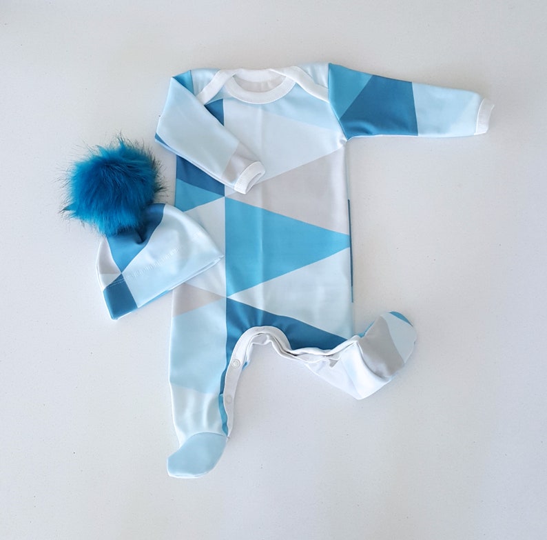 Organic Baby Footie Baby Boy Coming Home Outfit Newborn Etsy