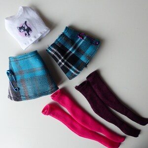 Handmade Doll Clothes for Ever After High Doll Mad for Plaid