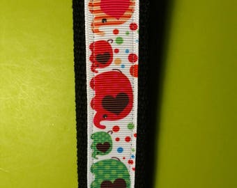 Colorful Elephants Keychain