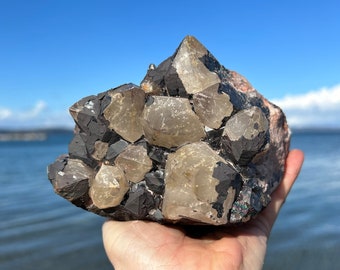 Blacknite Quartz Cluster