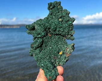 Large Crystalline  Malachite ~ Raw Mineral Specimen