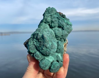 Large Botryoidal Malachite ~ Raw Mineral Specimen