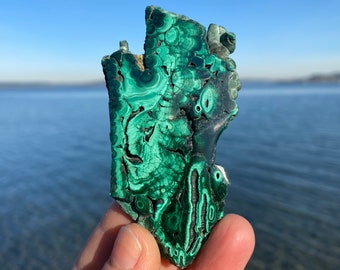 Malachite Slice ~ Raw Mineral Specimen