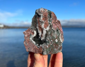 Salrose with Malachite ~ Raw Mineral Specimen