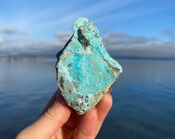 Druzy Chrysocolla Dolomite ~ Raw Mineral Specimen