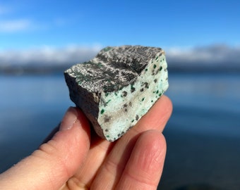 Druzy Chrysocolla with Dendrites ~ Raw Mineral Specimen