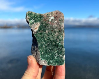 Salrose with Malachite ~ Raw Mineral Specimen