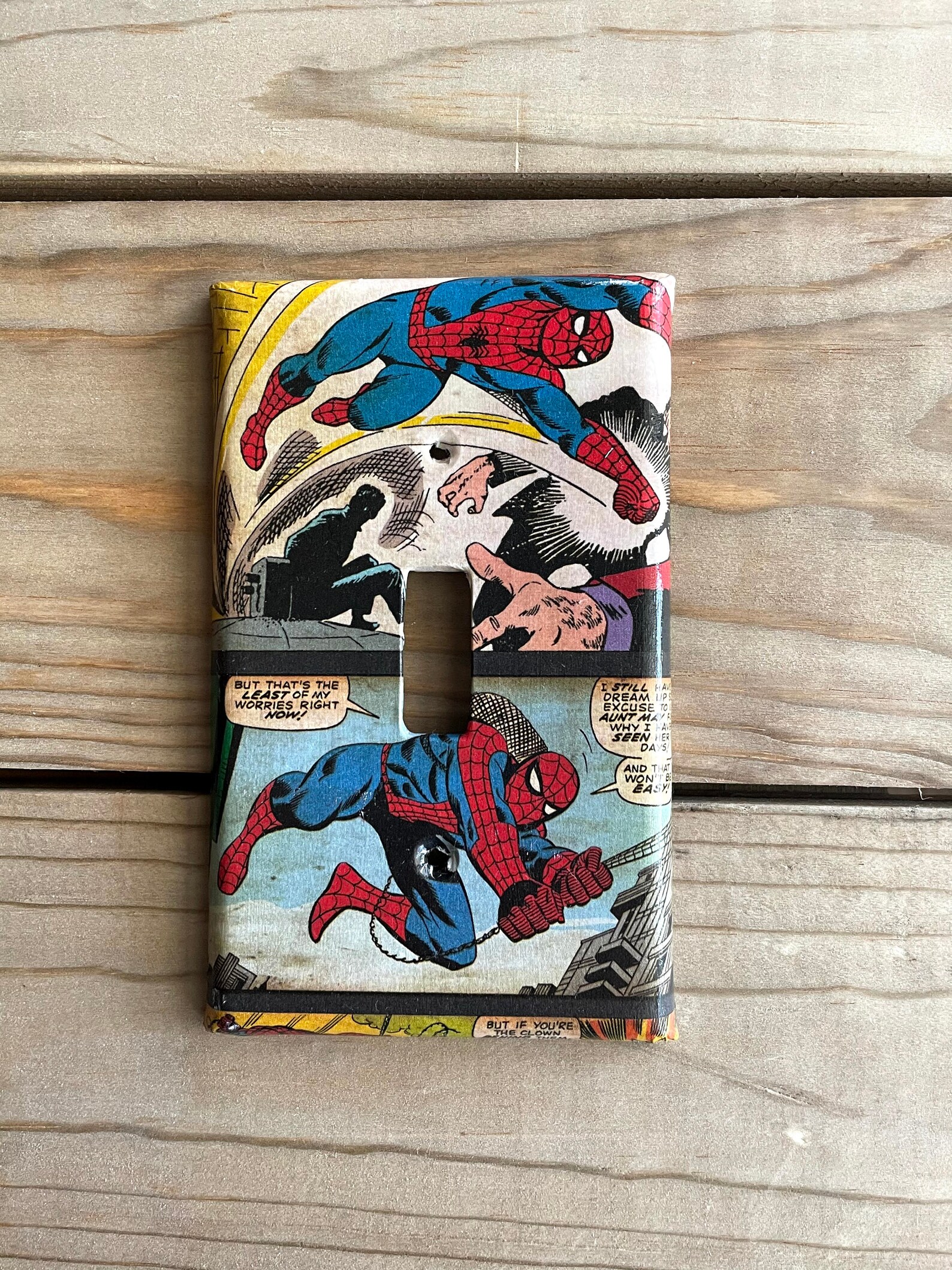 Spiderman Light Switch Cover Etsy
