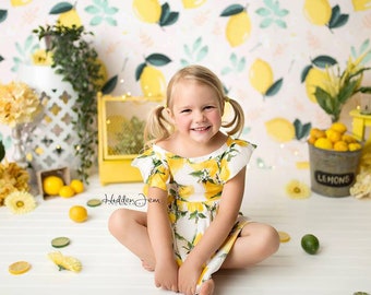 Lemon Photography Backdrop Vinyl, Newborn Photo Props, Canvas Photo Backdrop Summer, Photography Props, Photography Background Spring Props