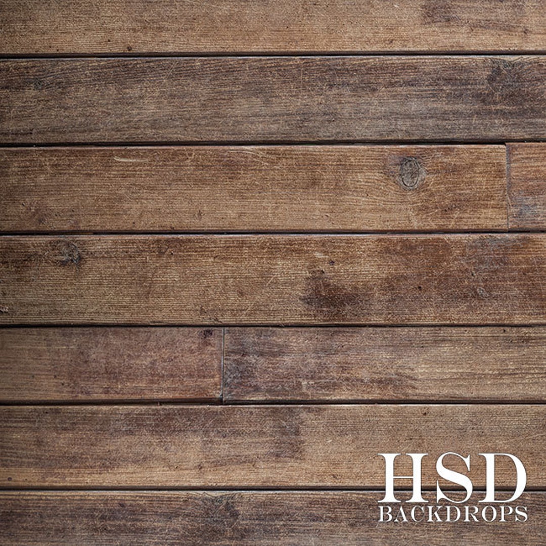 Fake Wood Floor Photography Backdrop, Vinyl Wood Look Backdrop, Rustic