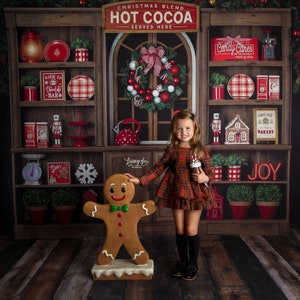 Christmas Kitchen Backdrop Christmas Photo Backdrop - Etsy