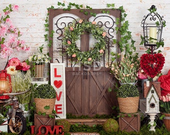 Valentine Backdrop, Valentines Day Photo Backdrop, Valentines Backdrops for Photography, Valentine Picture Backdrop, Valentines Props VD246