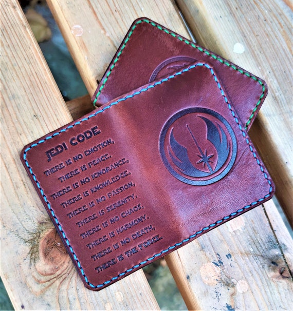 Star Wars Jedi Code Wallet Front Pocket Minimalist Wickett and - Etsy