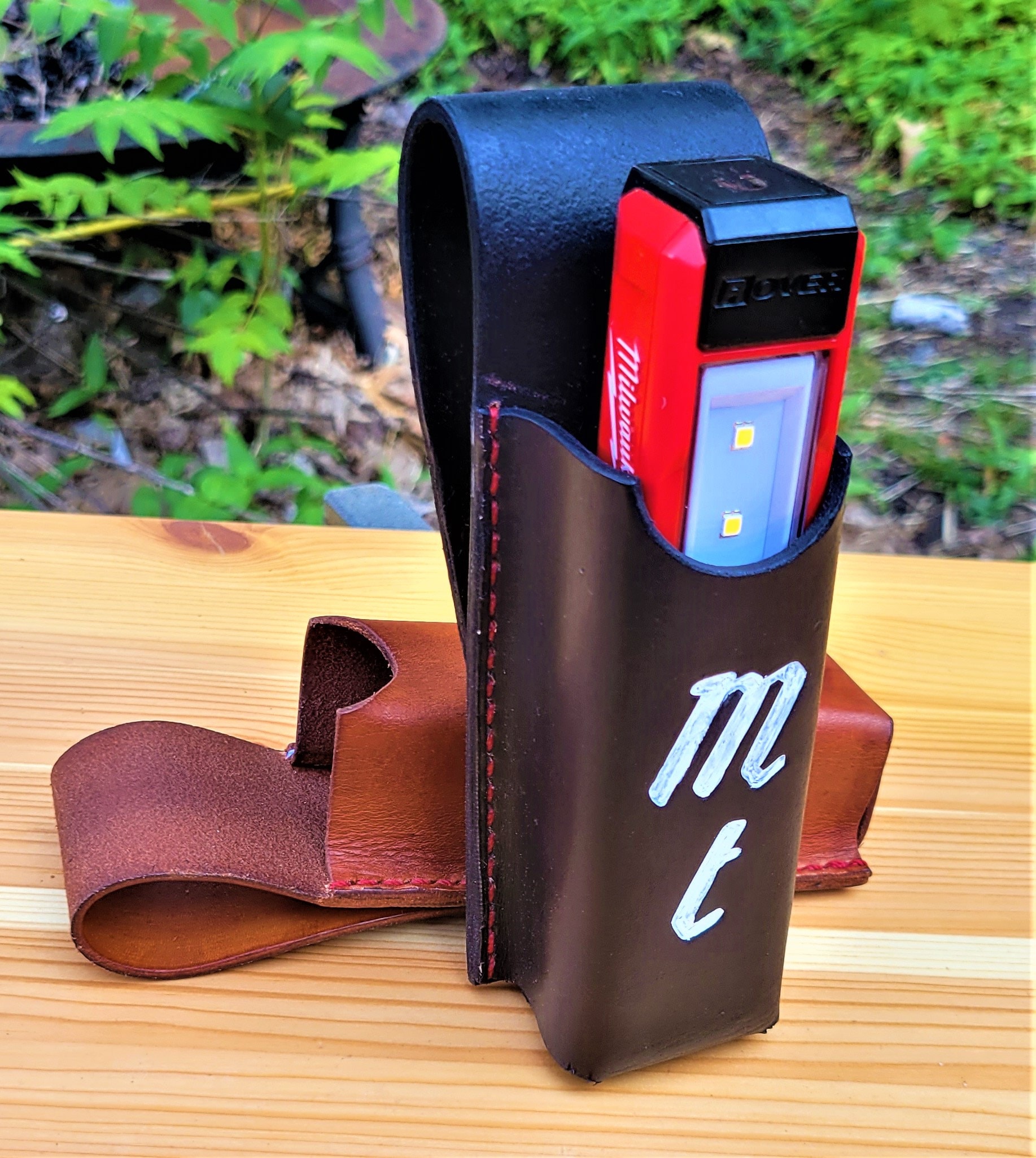Milwaukee Tools Pocket Rover Flood Light Leather Pouch Sleeve