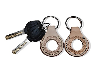 Handgemachte Schlüsselanhänger The One Ring Gold und Silber 2er-Set