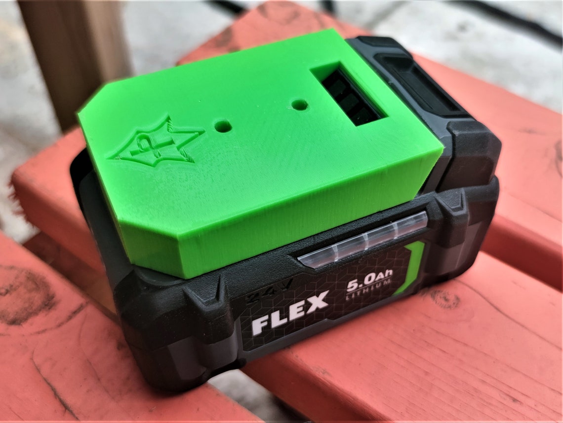 Flex Tools Cordless 24v Battery Holder Mount Hanger Storage Etsy