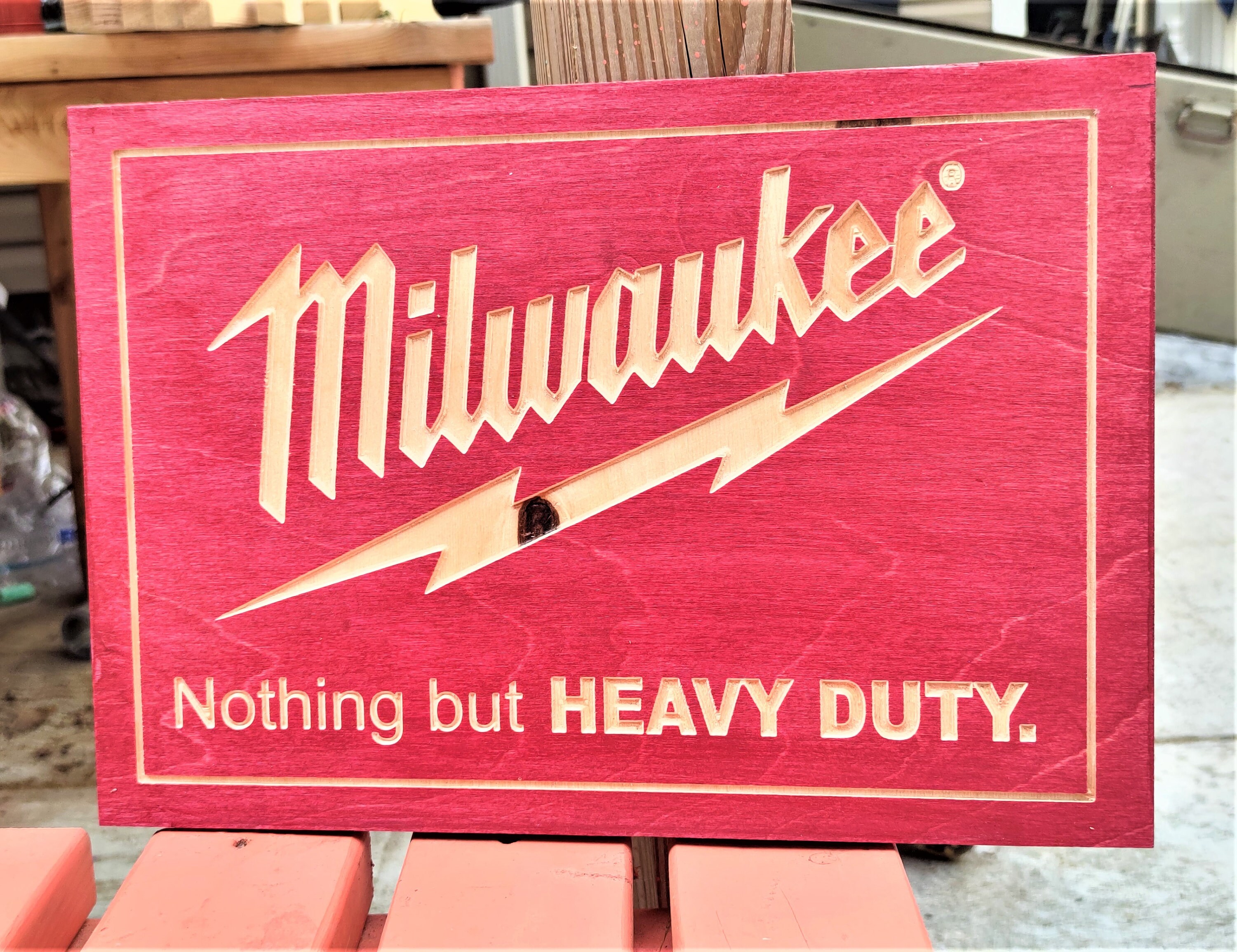 Milwaukee tool Sign Milwaukee tool Sign