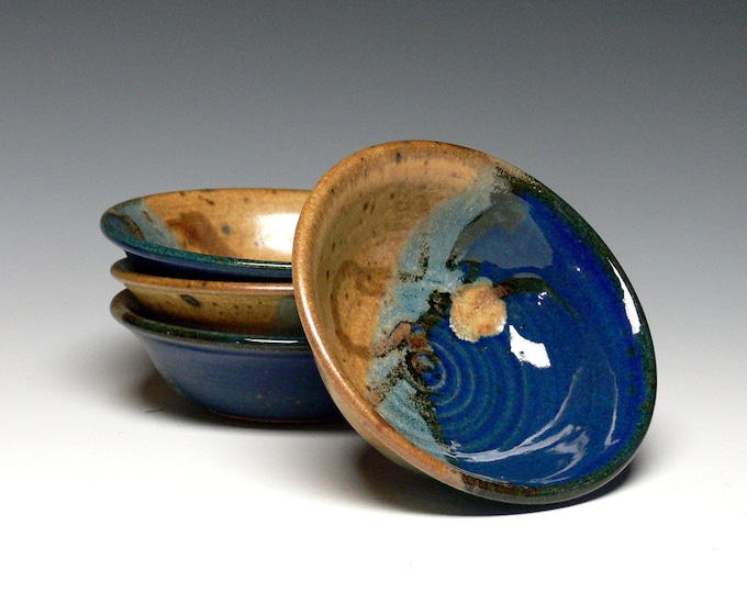 Yogurt Bowls, Hand Thrown Ice Cream Bowls Set of 4, Pottery Prep Bowls