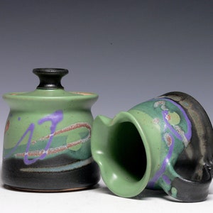 Pottery Sugar and Creamer Set image 4