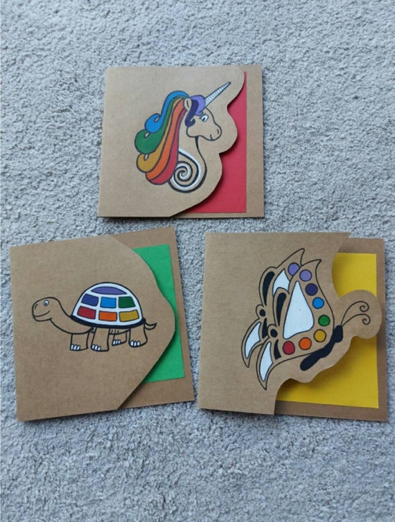 Blank cards Pack of 3 Etsy