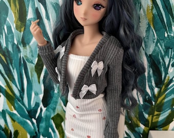 Grey Coquette Cardigan for Smart Doll/Dollfie Dream