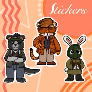 Military Critters | Stickers
