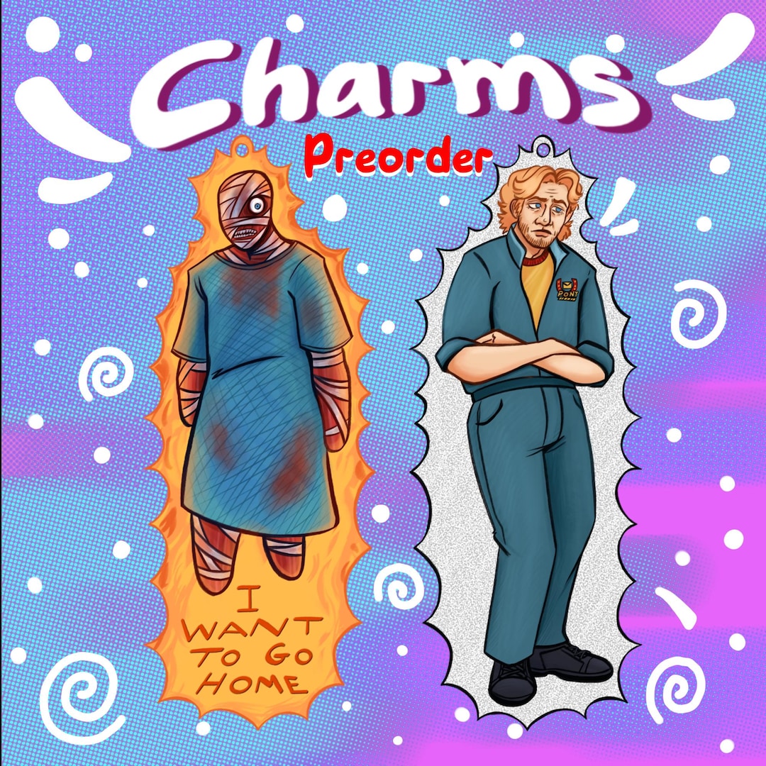 Preorder MOUTHWASHING Captain Curly Double-sided Charm - Etsy UK