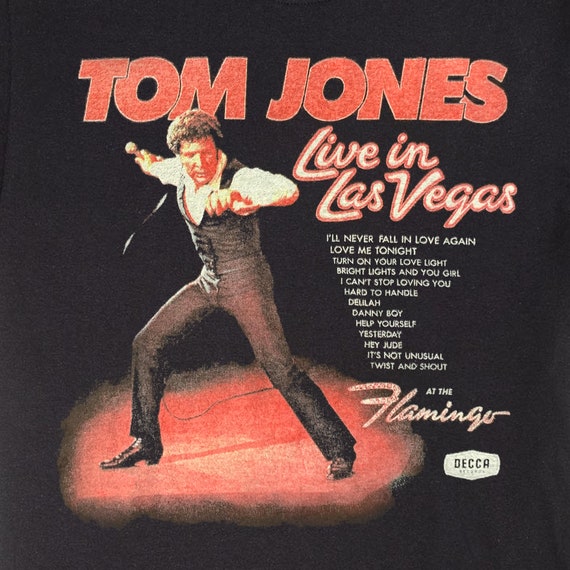 Tom Jones - Live in Las Vegas Color T-shirt - Etsy