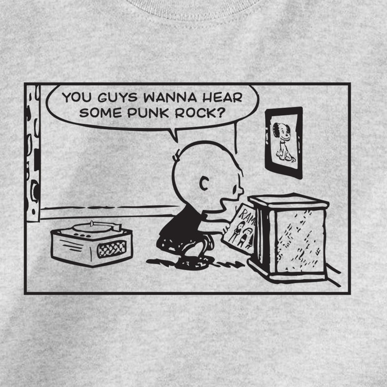 charlie brown punk rock shirt