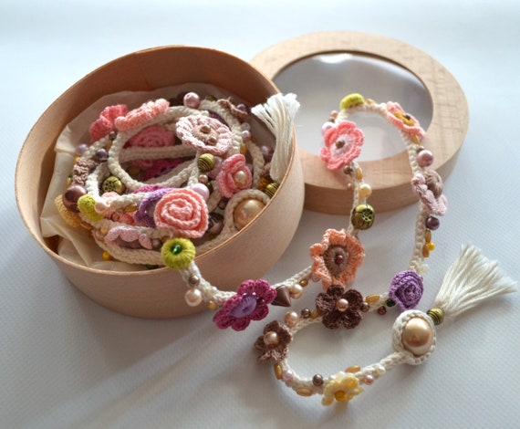 FLOWER & BEADED BELT/NECK CORD Sparkle Rainbow Kandi Flower Belt Chain - Etsy main image 2