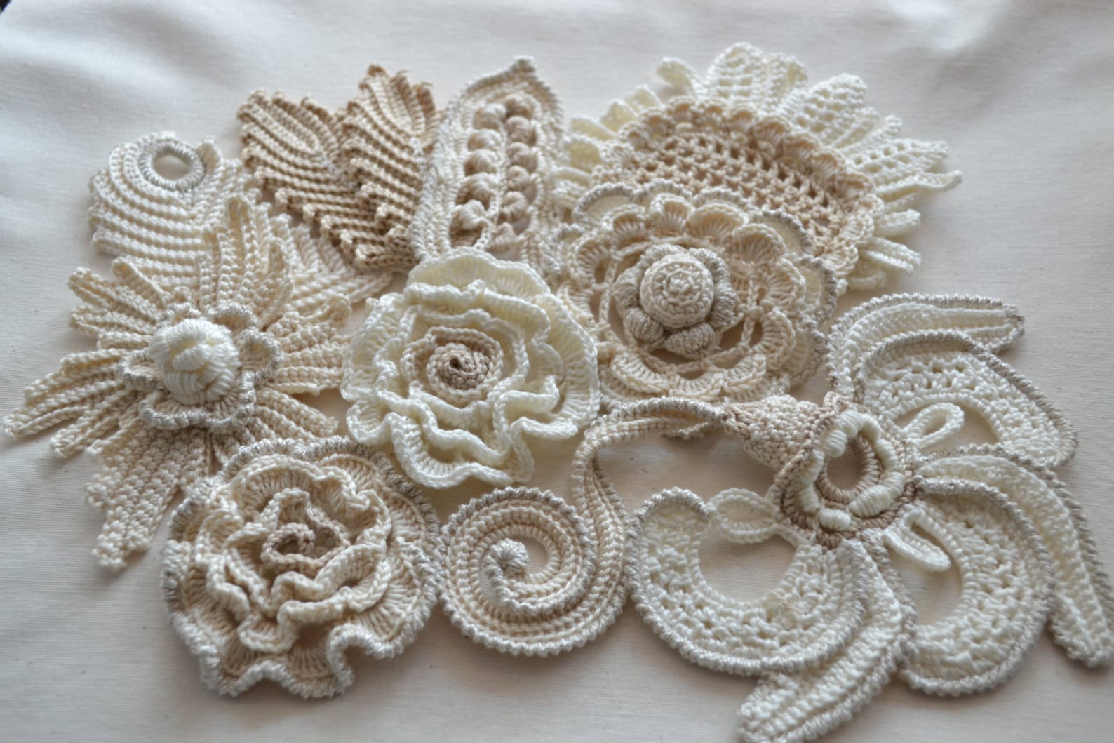 ирландское кружево цветы