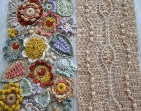 irish crochet scarf