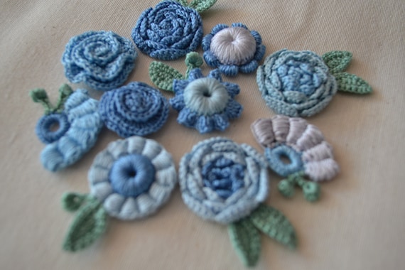 Miniature Flower Kits Rose Crimson Irish Crochet Set 30pcs 