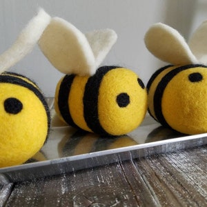 Large felt bees. Bee photo props. Bee party decor. Bee tiered tray.