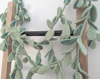 Handmade Wool Felt Lambs Ear Garland - 6ft