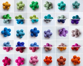 2cm Felt Pom Poms: DIY Craft Balls for Garlands & Decor