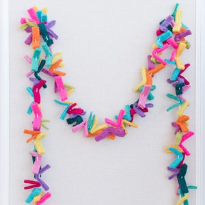 Birthday Party Garland. Felt Strip garland. Party decoration. Party banner 4.5ft image 9