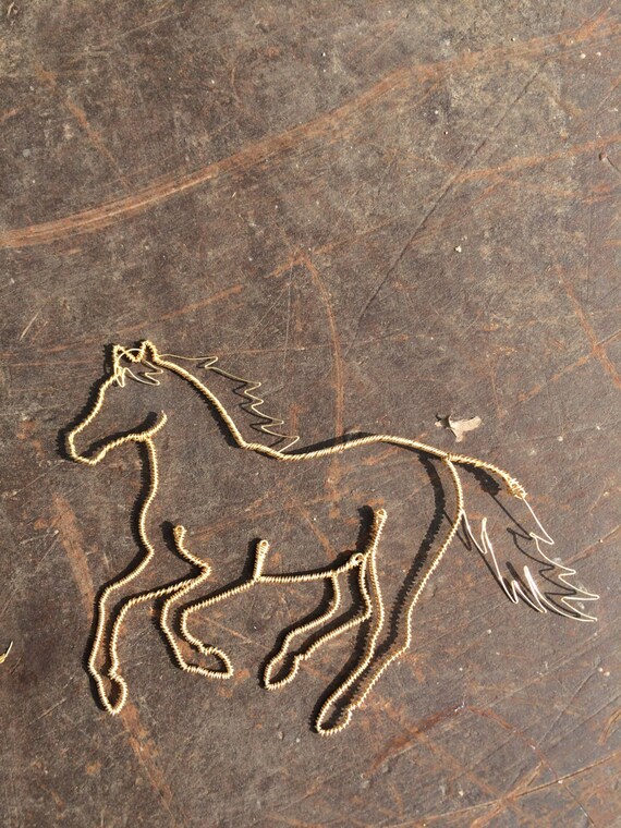 Maison de poupées Bronze Galop Cheval Ornement