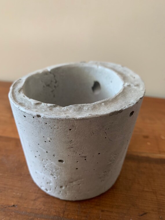 Concrete planter/pot/tealight holder | Etsy