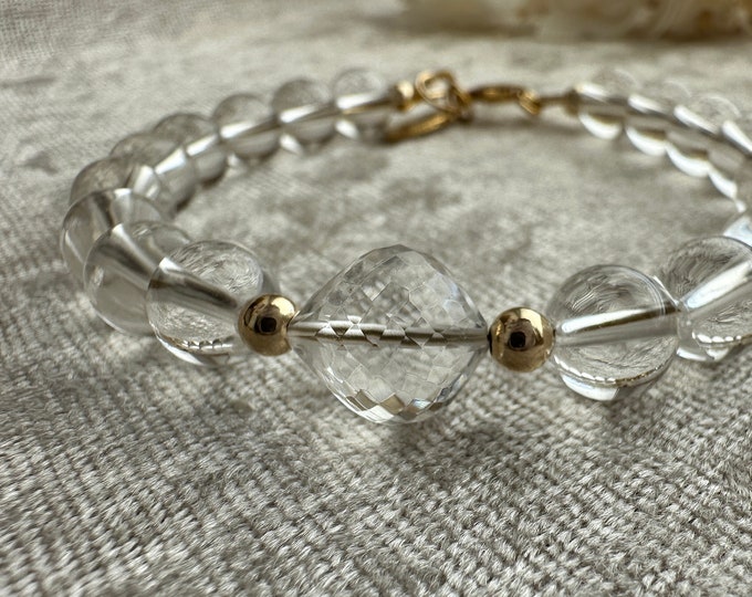Rock Crystal Quartz Signature Bracelet