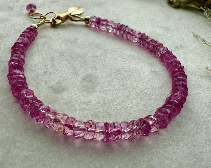 Pink Topaz Bracelet