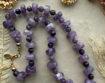 Chunky Lilac Amethyst Necklace