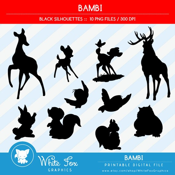 pics Bambi Clipart Silhouette 50 rabatt auf sale bambi silhouetten disney bambi silhouette disney clipart deer silhouetten instant download