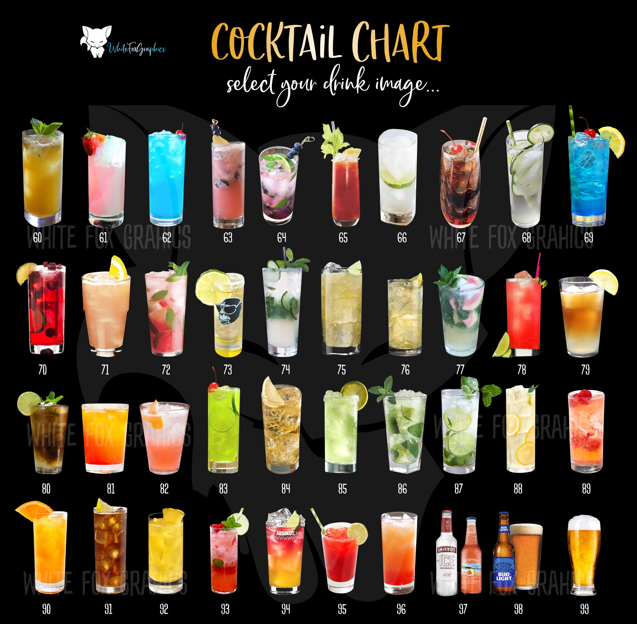 Bar Menu Signature Drinks Wedding Bar Menu His Hers Etsy