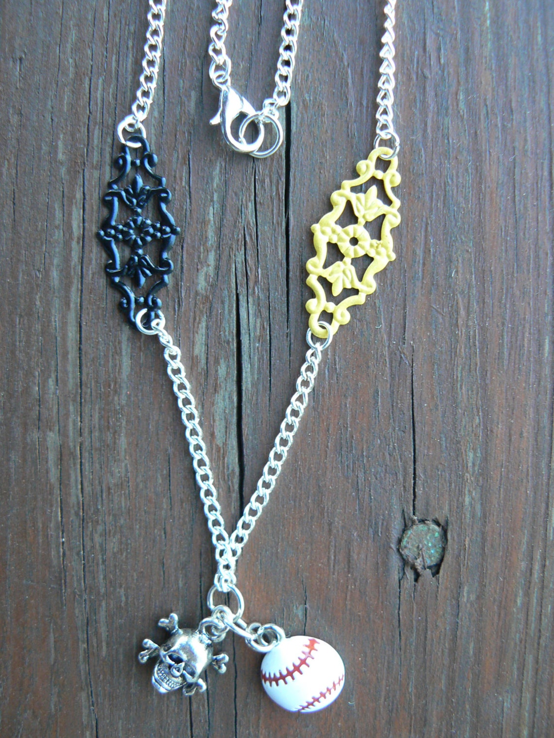 Pittsburgh Pirates Baseball Necklace Etsy