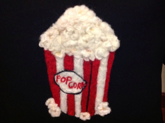Movie theater Pop Corn pillow. Hand Movie theater Pop Corn pillow. Hand