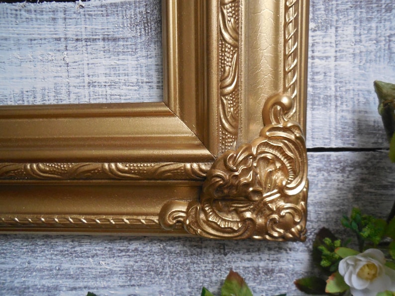 Open Large Frame Gold Baroque Style Picture Frame Gallery Wall 12X16 Hand Painted Frame Frame Collage