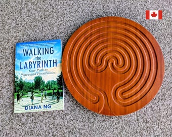 Bamboo Finger Labyrinth & Signed Book – Mindfulness Meditation Gift Set