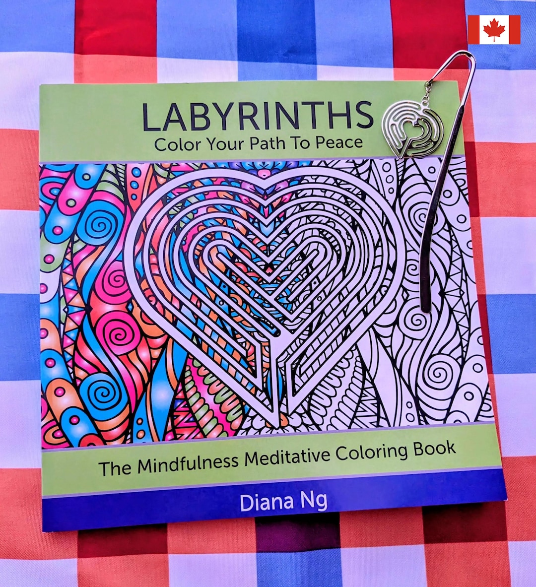 Labyrinth Coloring Book + Heart Labyrinth Bookmark – Mindfulness Gift ...